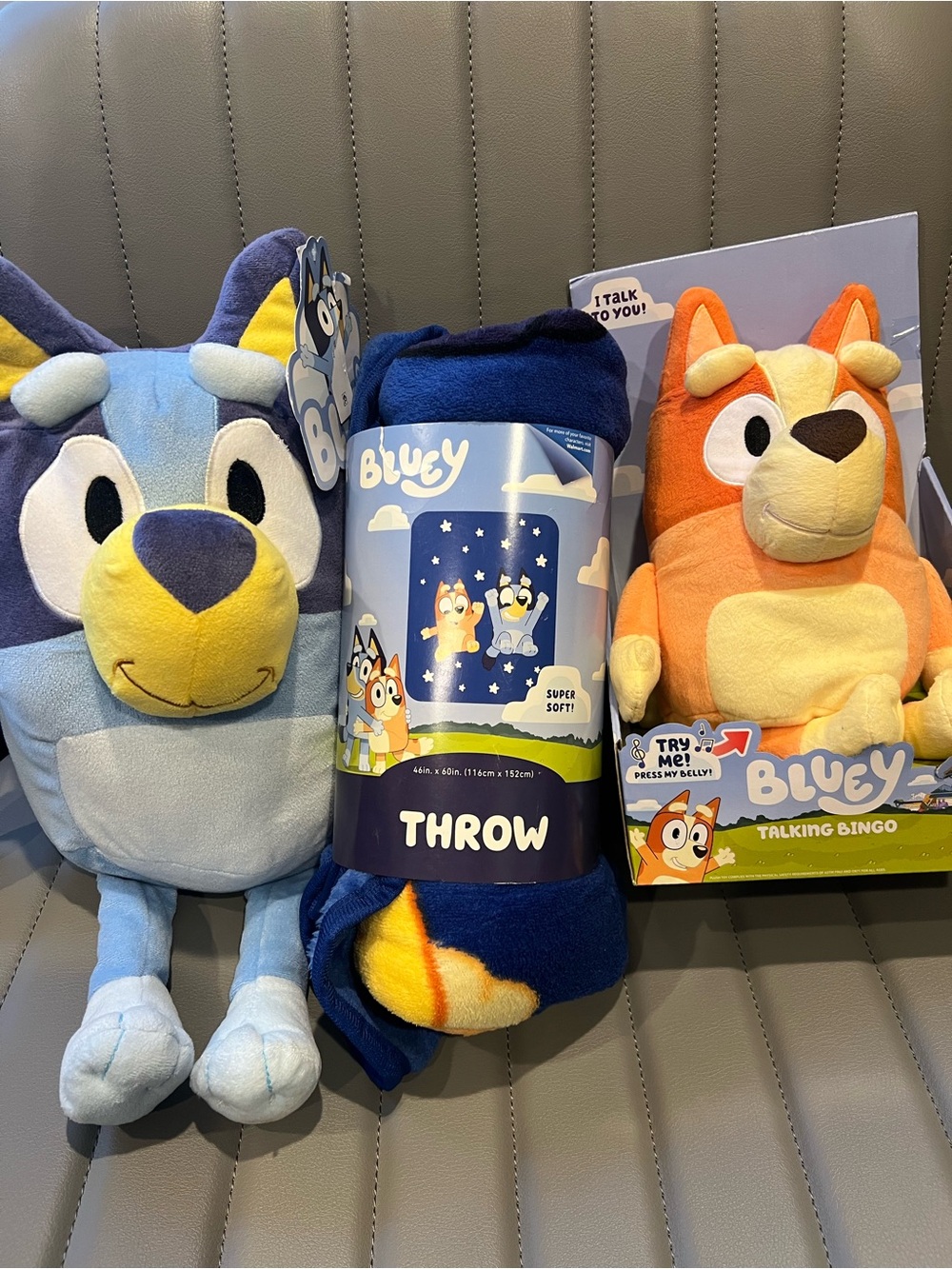 Bluey Bundle - Talking Bingo, Bluey, Bluey in the Dream Throw Blanket